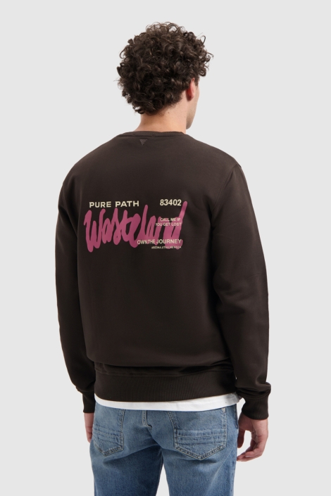Pure Path regular fit crewneck ls sweaters